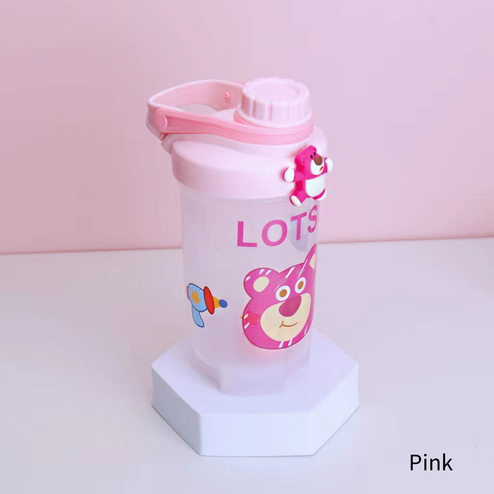 1pc 16.9oz/500ml Leak-Proof Protein Shaker Bottle With Shaker